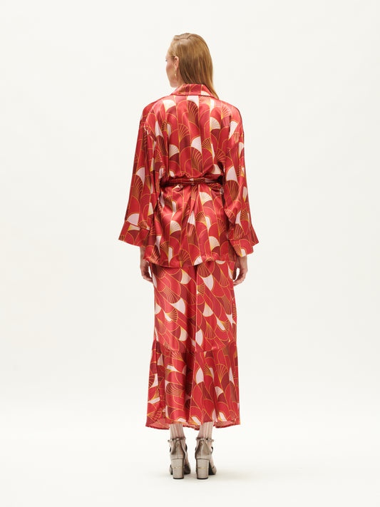 KIMONO JACKET VITRO RED