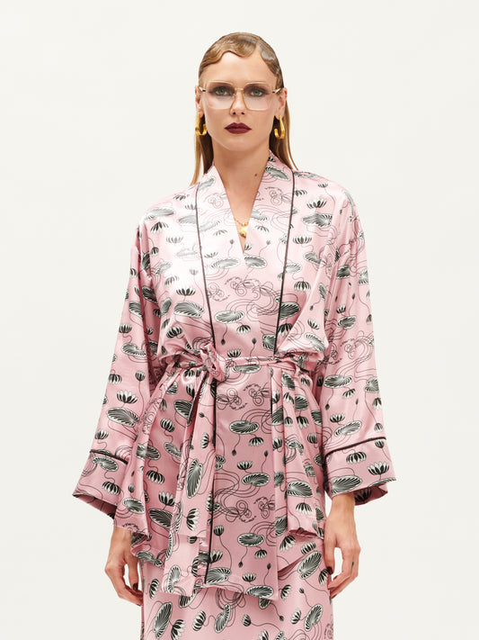 KIMONO JACKET WATERLILY PINK