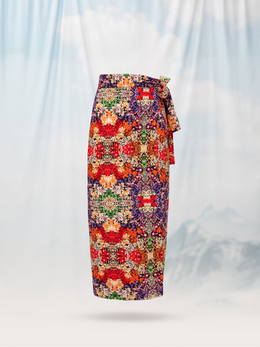 WRAP MIDI SKIRT LIBERTY FLORAL