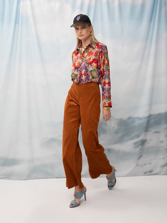 CROPPED SHIRT LIBERTY FLORAL