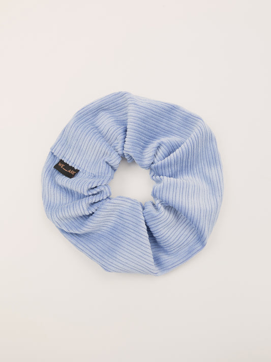 SCRUNCHIE CORDUROY SKY BLUE