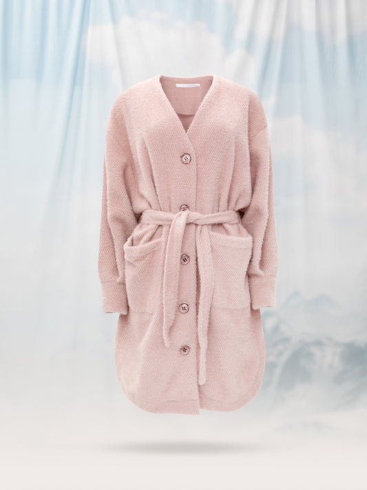 OVERSIZED SNOWBALL COAT PINK