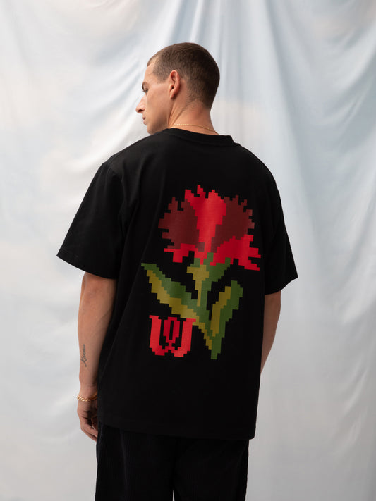 UNISEX T-SHIRT CARNATION BLACK