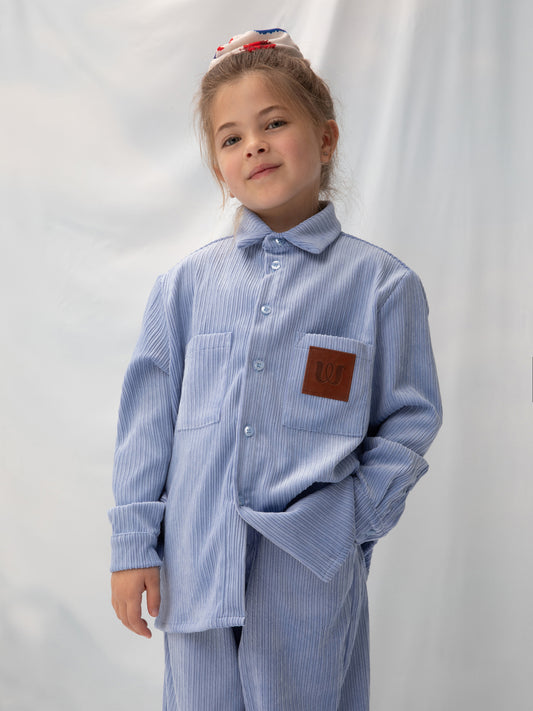 CORDUROY SHIRT LIGHT BLUE