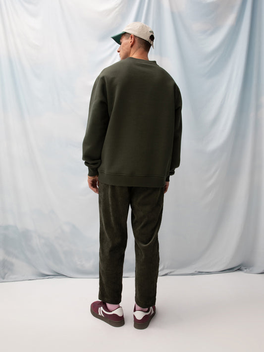 CORDUROY PANTS OLIVE GREEN