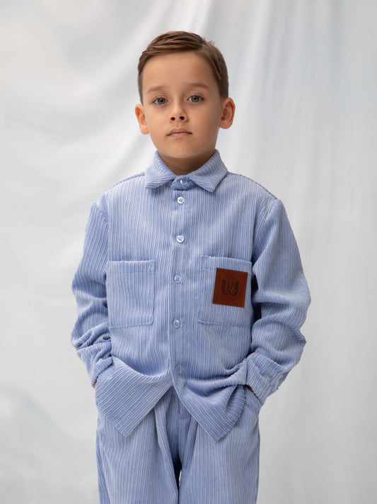 CORDUROY SHIRT LIGHT BLUE