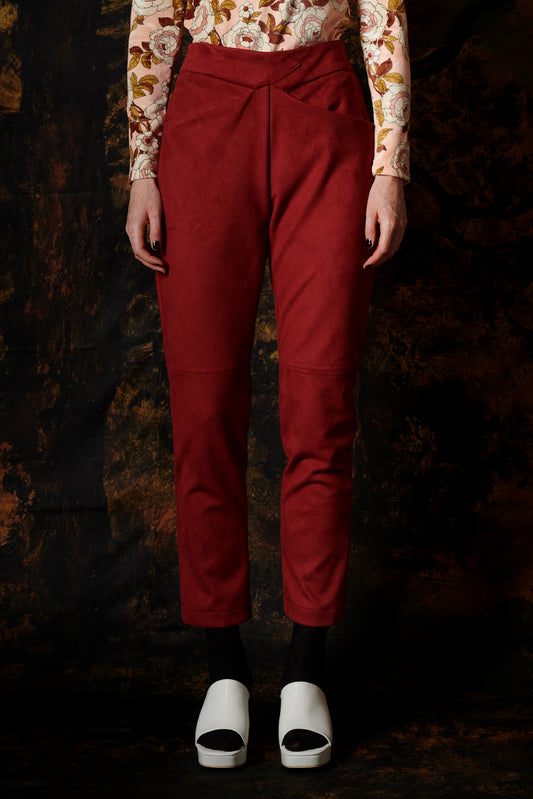 ALCANTARA PANTS WINE